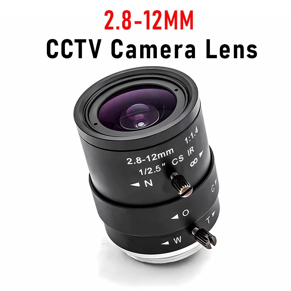 Hohe Qualität 2,8-12mm Varioobjektiv Manueller Zoom CS-Mount Für Industrielle Bildverarbeitung Kameraobjektiv HD Überwachungskameraobjektiv