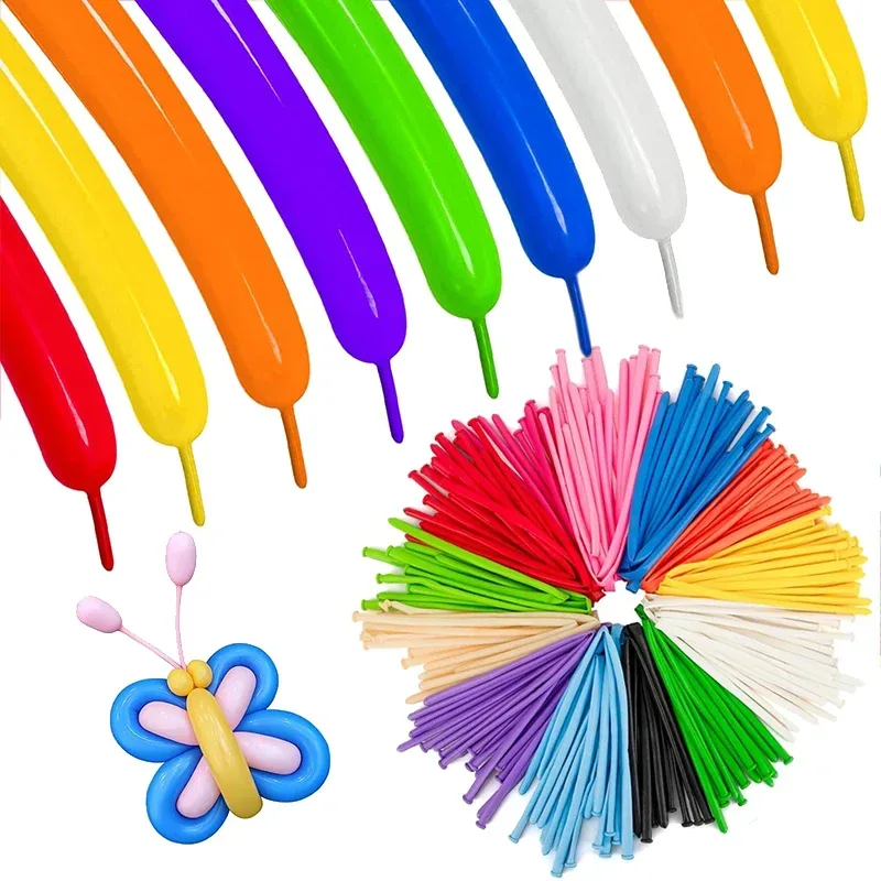 50 ~ 200 stücke Magie Verdickte Lange Streifen Ballon Twist Latex Ballons Form Hochzeit Kinder Tag Geburtstag Party Dekorationen TMZ