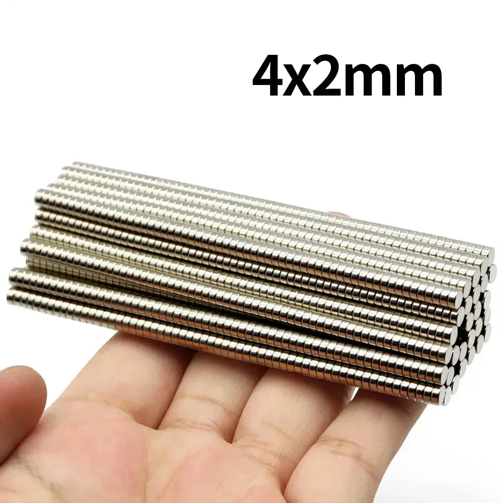 4x2mm Superstarker Neodym-Magnet N35 NdfeB Permanentmagnet imanes Runde leistungsstarke Magnete Kühlschrank