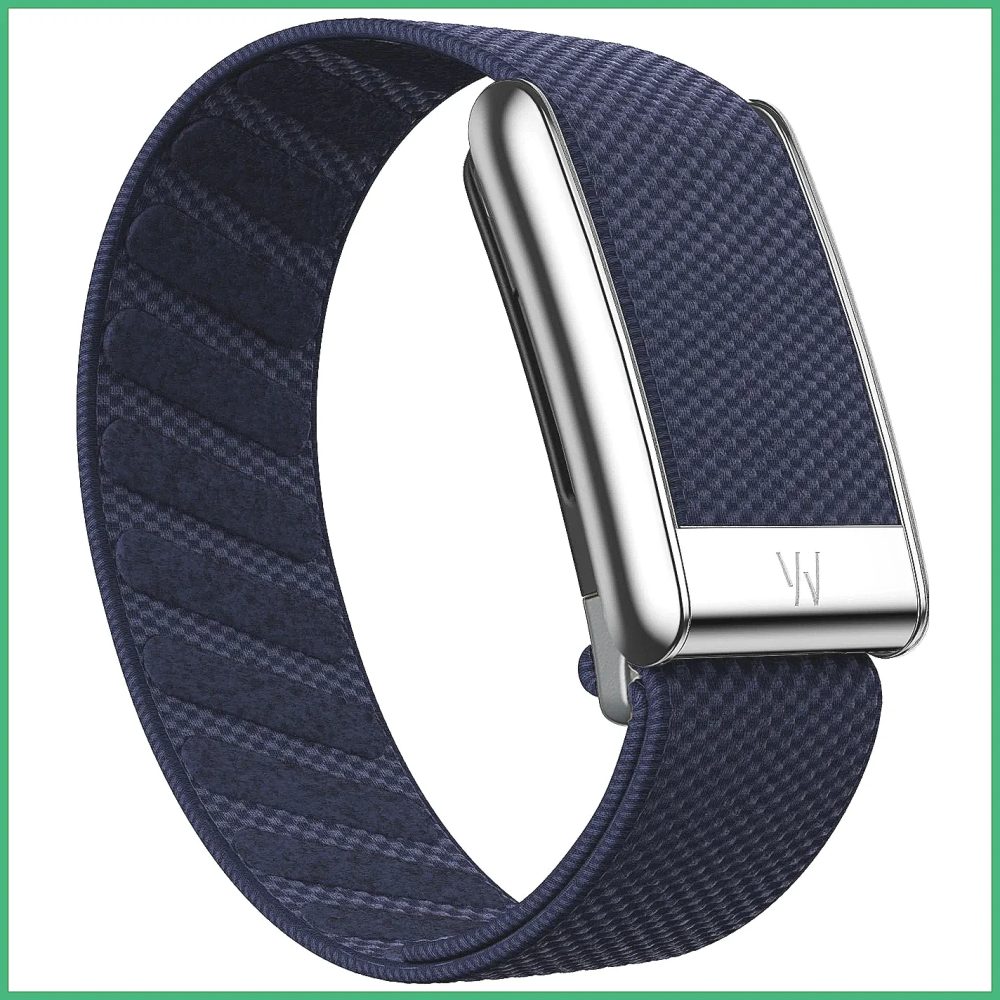Whoop 5.0/PEAK/LIFE Nylon-Sportarmband mit Silbernem Metallrahmen & Buchstaben-Gravur