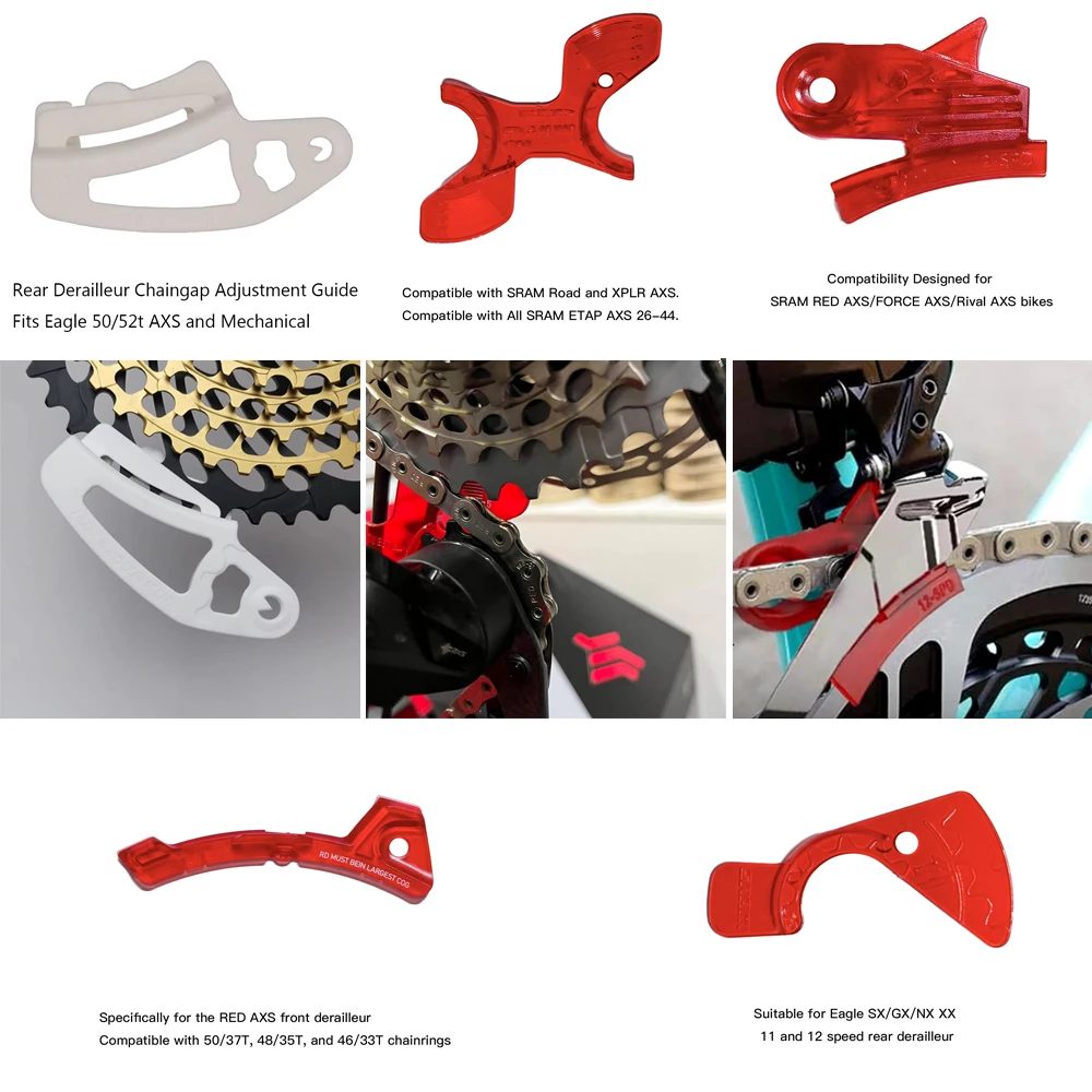 Schaltwerk-Kettenlappen-Einstellführung vorne und hinten ? passend für MTB XX1 XO1 GX NX AXS und Rennrad XPLR RED RIVAL E1 AXS