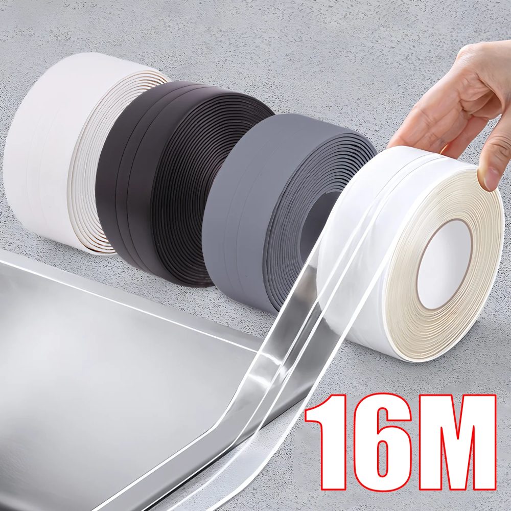 Wasserdichte Dichtung sband streifen PVC selbst klebende Wanda uf kleber für Badezimmer Dusche Bad Dichtung Dichtung streifen Küchen spüle Forms icher