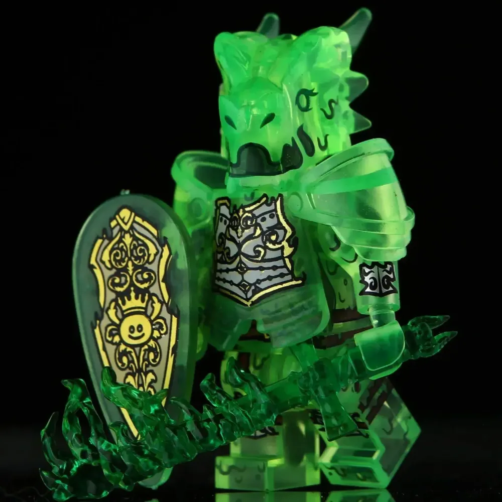 Transparente Anime-Figur ?Dead Dragon Knight?, Bausteine, Peripheres Modell, zum Zusammenbauen, als Schreibtischdeko, Geburtstagsgeschenk, Spielzeug.