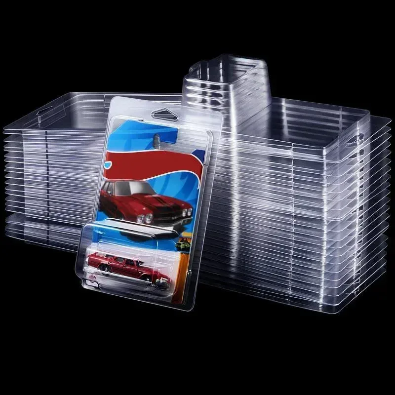 Durchsichtige Kunststoff-Auto-Spielzeug-Vitrine Hotwheels Schutzhülle Boulevard Team Transport Modell Karte Aufbewahrung Display Box Vitrine