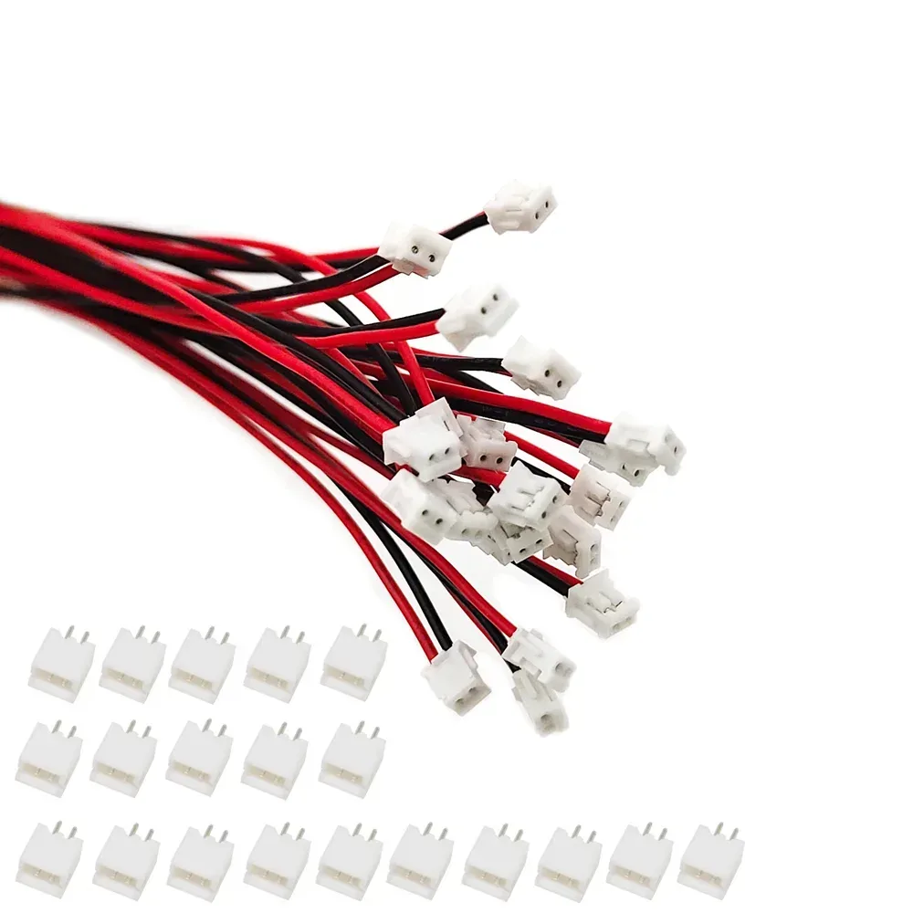 10/50/100 Sätze/Los Mini Micro ZH 1,5 2Pin JST ZH 1,5mm Stecker mit Drähten Kabel 10cm/15cm/20cm