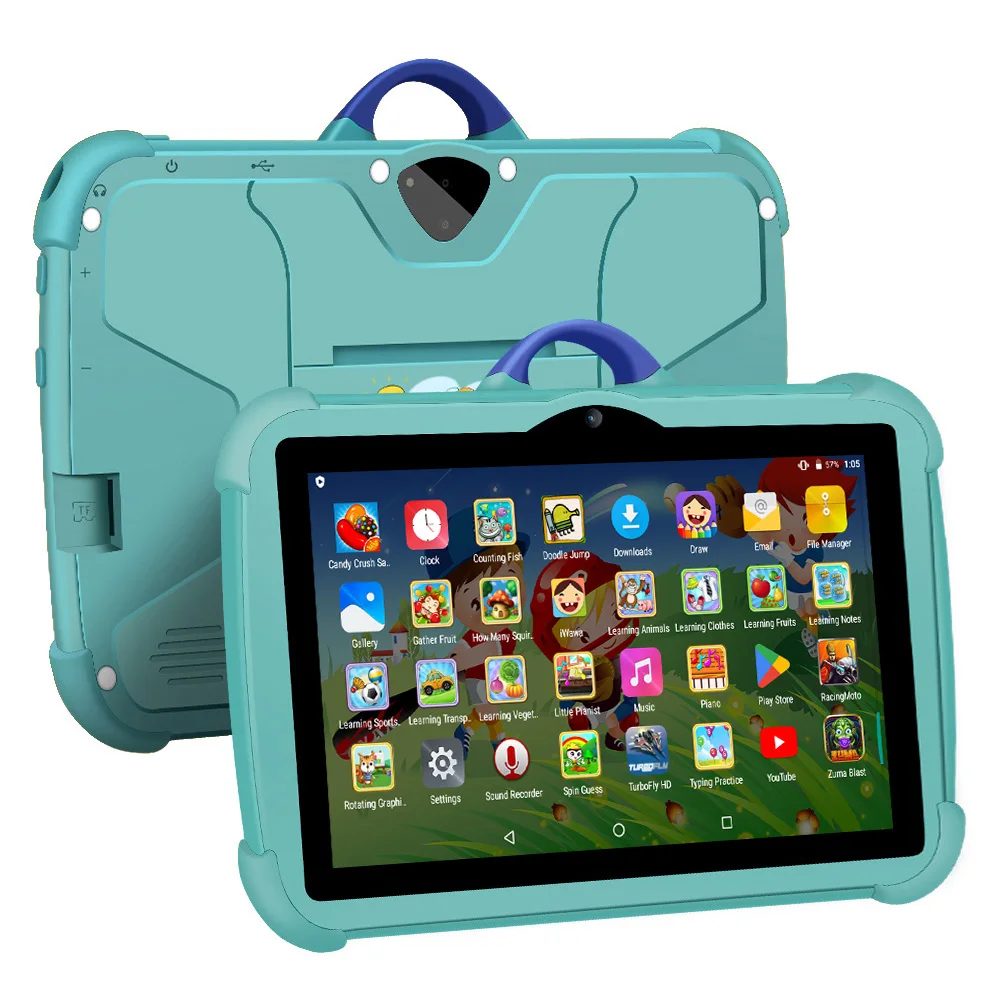 7-Zoll-Tablet-PC für Kinder mit Android 13 Quad Core, 4 GB RAM, 64 GB ROM, pädagogisches Lernen, Lieblings-Kinder, günstiges, einfaches Design