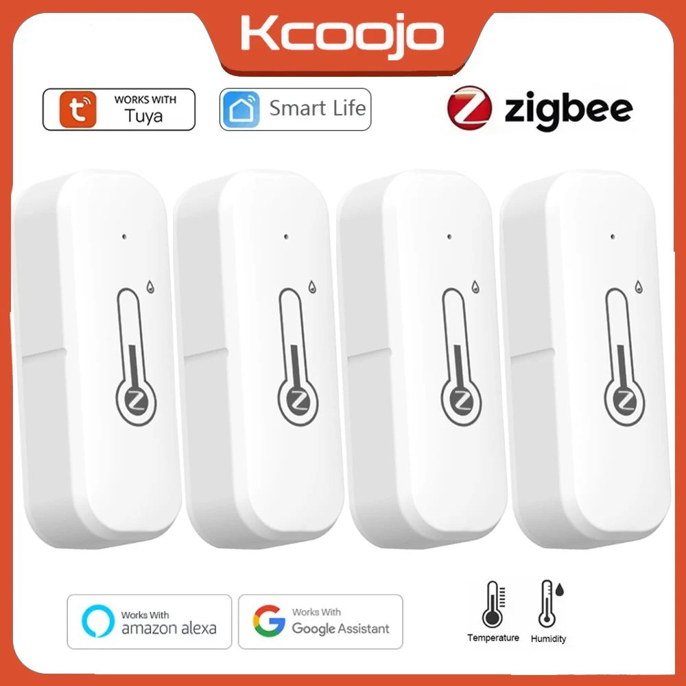 Tuya Zigbee3.0 Temperatur- und Feuchtigkeitssensor, Thermometer, Hygrometer, APP-Fernalarm, funktioniert mit Smart Life Alexa Google Alice