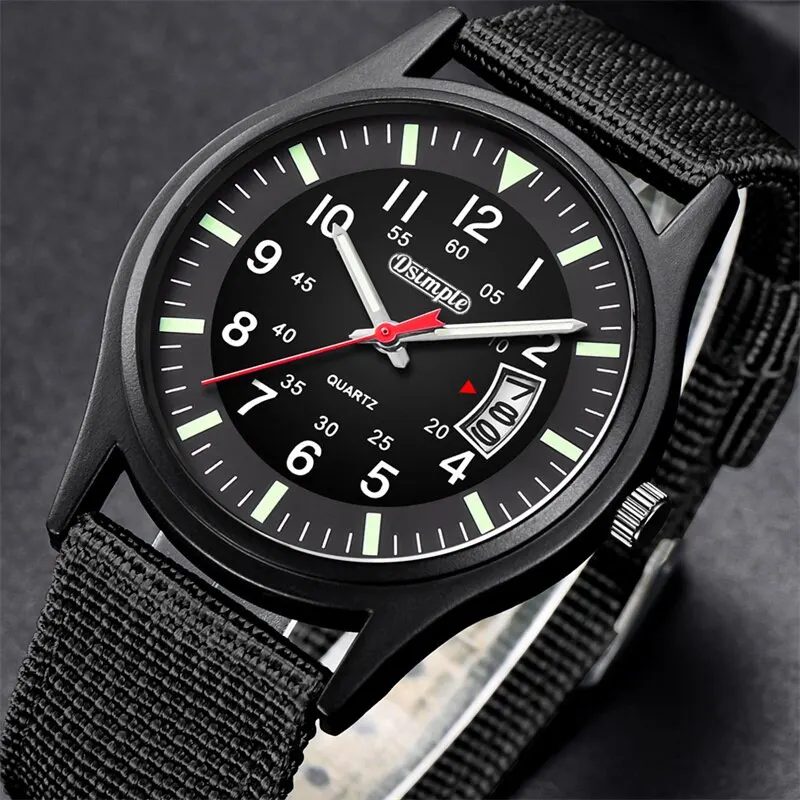 Reloj hombre 2023 mode herren nylon uhren luxus männer armee militär quarzuhr kalender datum armbanduhr relogio masculino