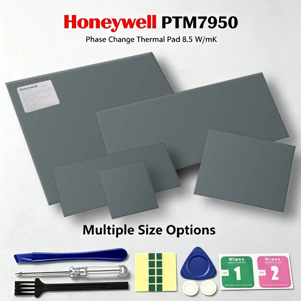 Honeywell PTM7950 8,5W/mK Phasenwechsel-Wärmeleitpad Wärmeableitungsfolie für Laptop, Desktop, GPU, CPU, SSD PTM Wärmeleitpads