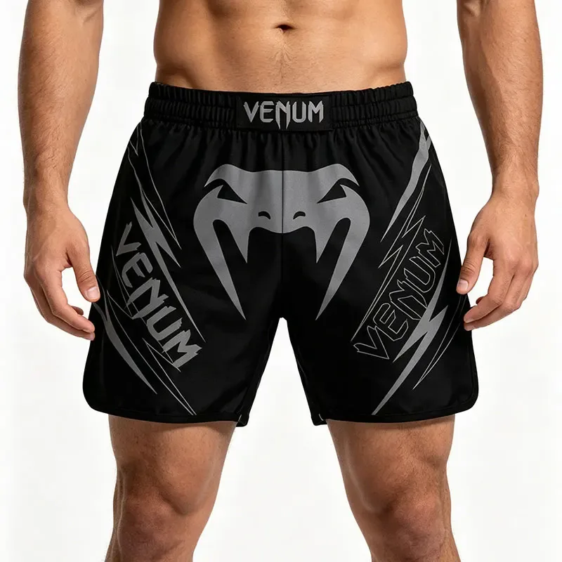 Herren Sportshorts 3D-Druck Schnelltrocknende MMA Atmungsaktive Trainings-Sportshorts