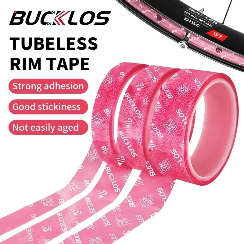 BUCKLOS MTB Fahrrad Tubeless Felgenbänder 10M MTB Reifen Liner Vakuum Reifen Pad 17-35MM Rennrad Felgenband Streifen Radfahren Rad