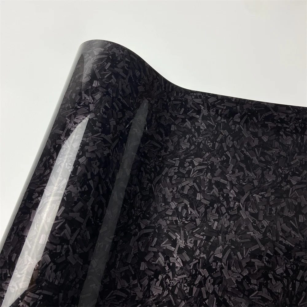 Glänzend schwarz geschmiedete Carbon Vinyl Wrap Auto Motorrad selbstklebende Aufkleber geschmiedete Carbon Karbon Karosserie Film Tuning Wrapping Folie