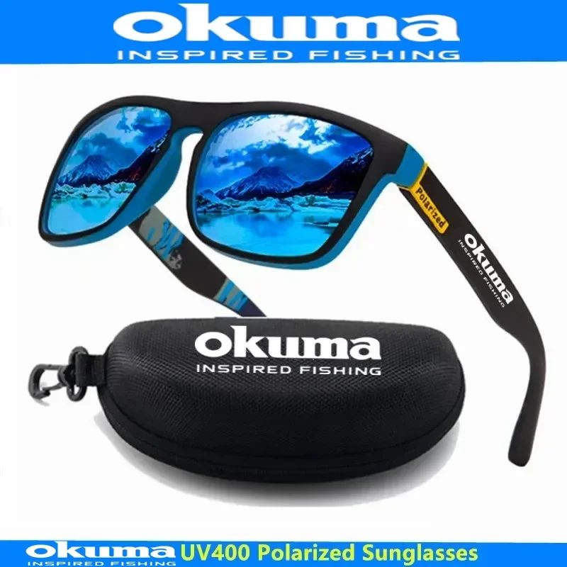 Okuma Polarisierte Sonnenbrille UV400 für Männer und Frauen, Outdoor-Jagd, Angeln, Fahrradfahren, Sonnenbrille mit optionaler Box