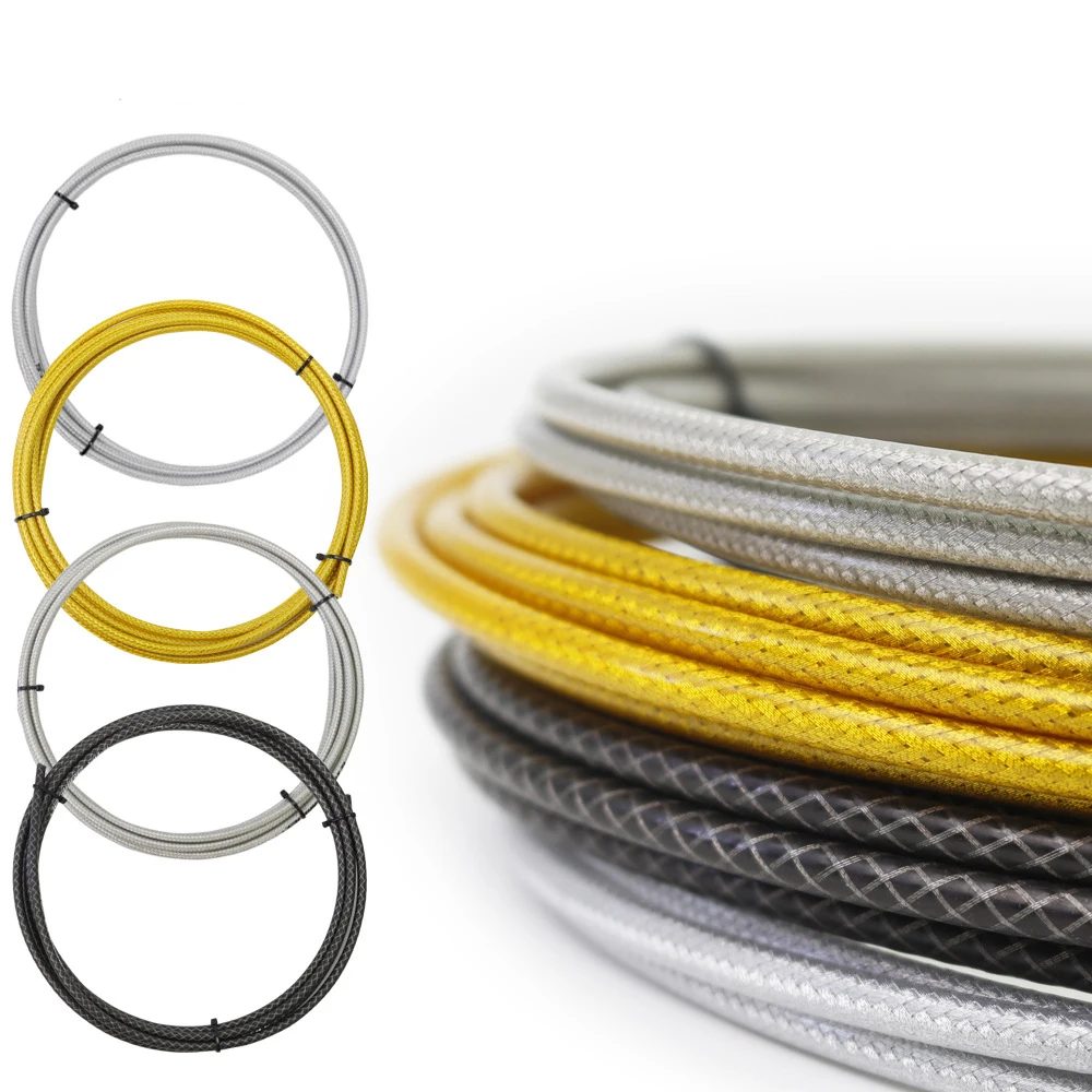 3 Meter geflochtenes Fahrradkabel Slick Lube Shift-Gehäuse Weave Bremsschlauch Schaltwerk Shifter Line Wire für Rennrad Mountainbike