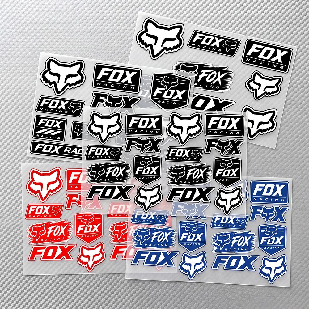 Fox RA-C-ing Ästhetische Graffiti Wasserdichte PVC-Aufkleber für Auto Motorrad Skateboard Helm Notizbuch