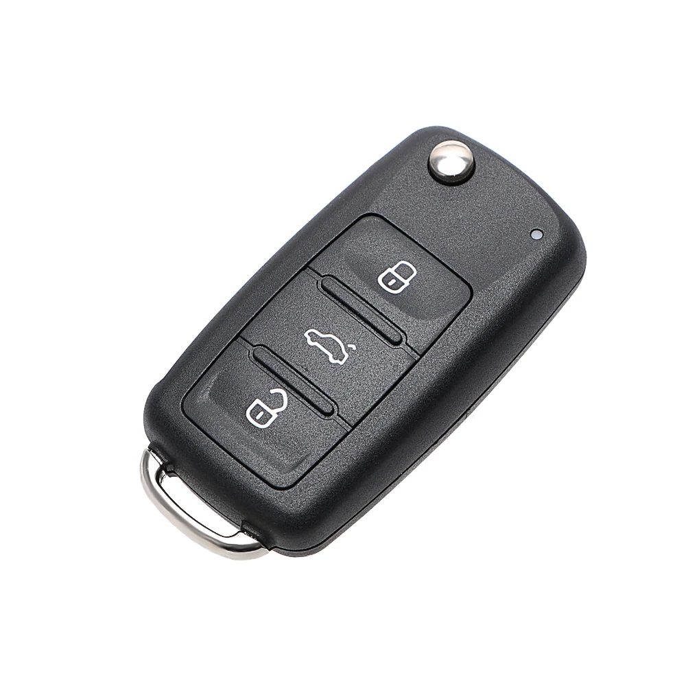 3-Tasten-Fernbedienung, Flip-Rohling, Abdeckungen, Autoschlüssel für VW, Autoschlüsselgehäuse, für Volkswagen Golf, Jetta, Polo, Käfer, Caddy, Eos, Scirocco Touran