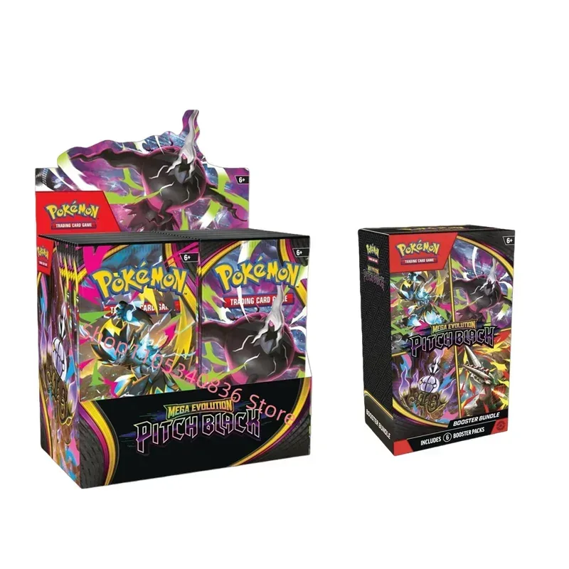 360-teiliges Set Pokemon-Karten Mega Evolution Pitch Black Ascend Heroes Phantasmal Flames Scarlet Violet 151 Englische Booster-Packung
