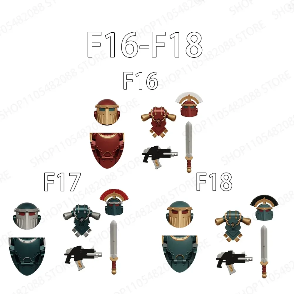 Heiße Spiele Ritter Soldaten Legion Schild Bausteine Actionfiguren Sammlung Puzzle Bildungsmodell Baustein Spielzeug Geschenk