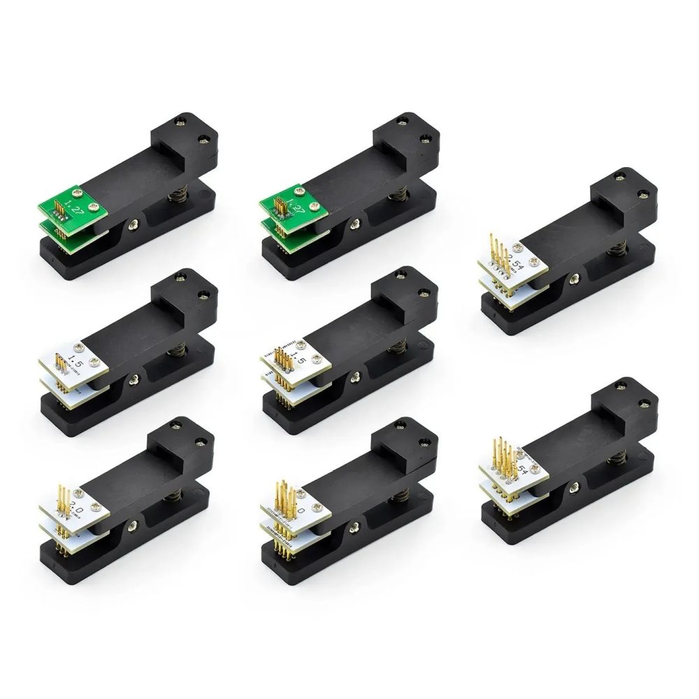 2,54 2,0 1,5 1,27 1,25 100mil 50mil 3P 4P 5P 6P 7P 8P 9P 10P PCB Clip Clamp Fixture Probe Pogo Pin Download Program Burn