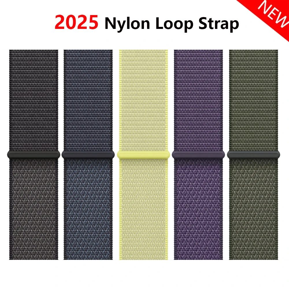 Offizielle Nylonschlaufe für Apple Watch 11 Band 42 mm 46 mm 44 mm 40 mm 41 mm 45 mm 49 mm Armband iWatch Serie 10 9 8 7 6 5 SE3 Ultra 3 2