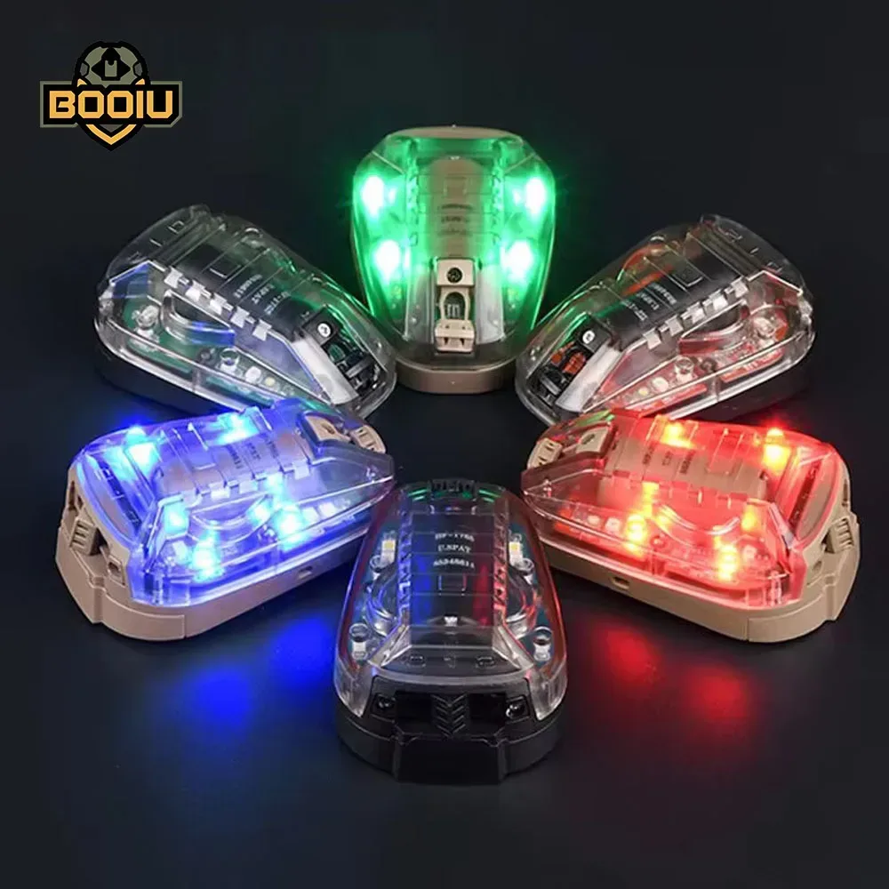 Sport Helm Licht Strobe Outdoor Wandern Jagd Überleben Sicherheit Signal Flash LAMPE Wasserdichte Taktische Helm Marienkäfer Licht