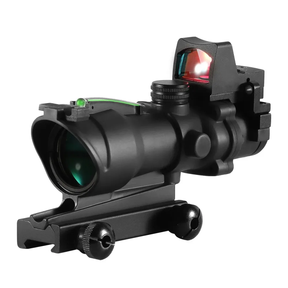 Einstellbare 4x32 Red Dot 1x 4x Scope Red Dot Taktische Umfang 20mm Schiene Umfang für die Jagd