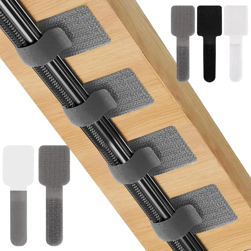 Neue wiederverwendbare Kabelbinder, selbstklebende Kabelhalter, verstellbare Kabelaufbewahrung, Desktop-Organizer.