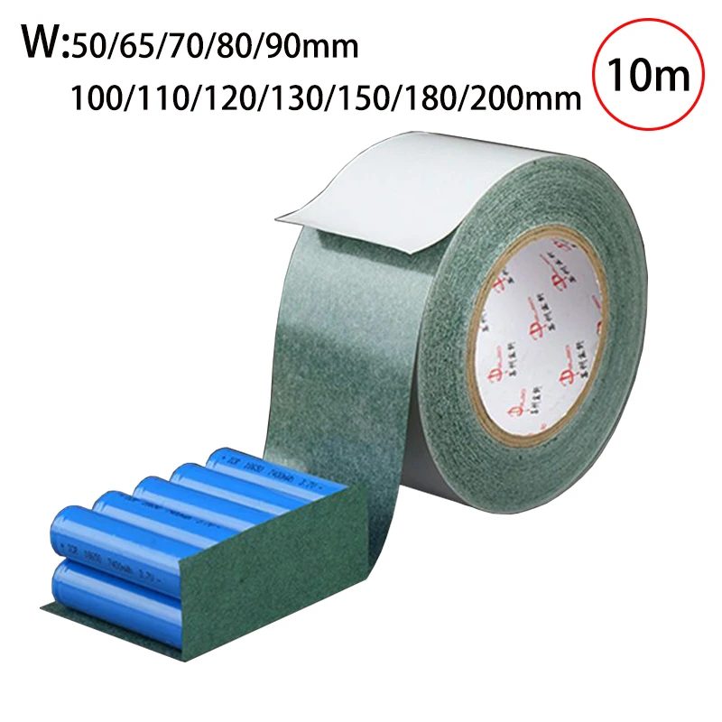 10 m isoliertes Papier, Fischpapier, Breite 50/65/70/90/100120/150/180/200 mm, für 18650/21700/26650/32650 Batterie-Isolationsisolierung