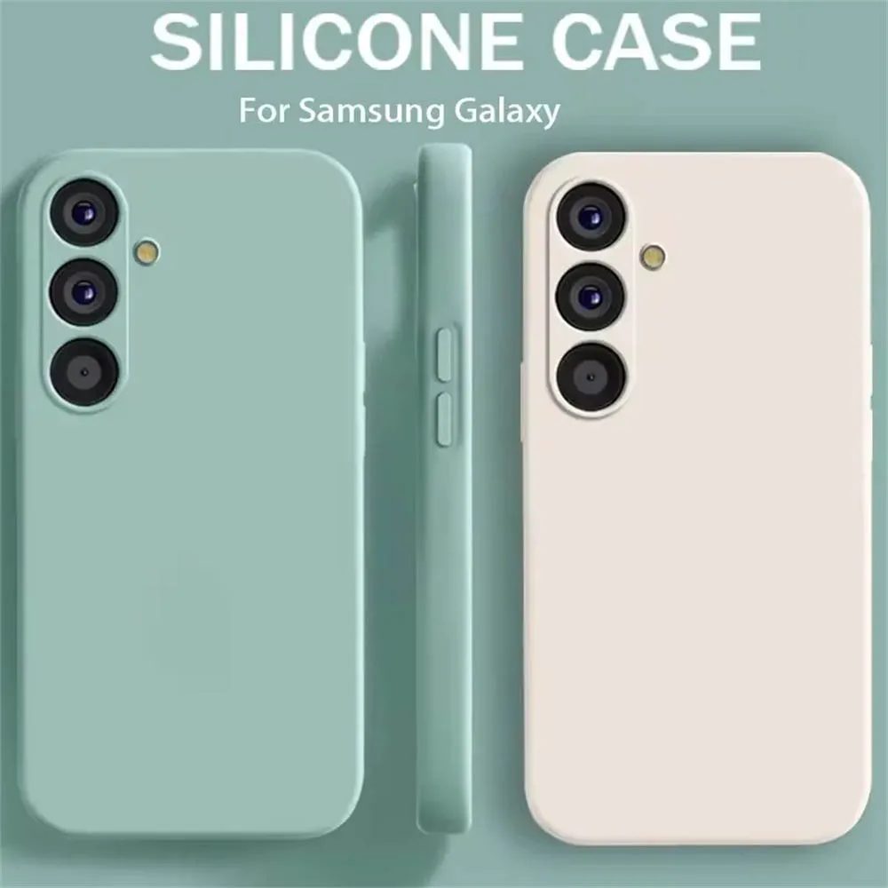 Feine Flüssigsilikon-Kameralinsenschutzhüllen für S23 S24 S25 FE für Samsung Galaxy S23 S24 S25 S26 Ultra Plus Softcover