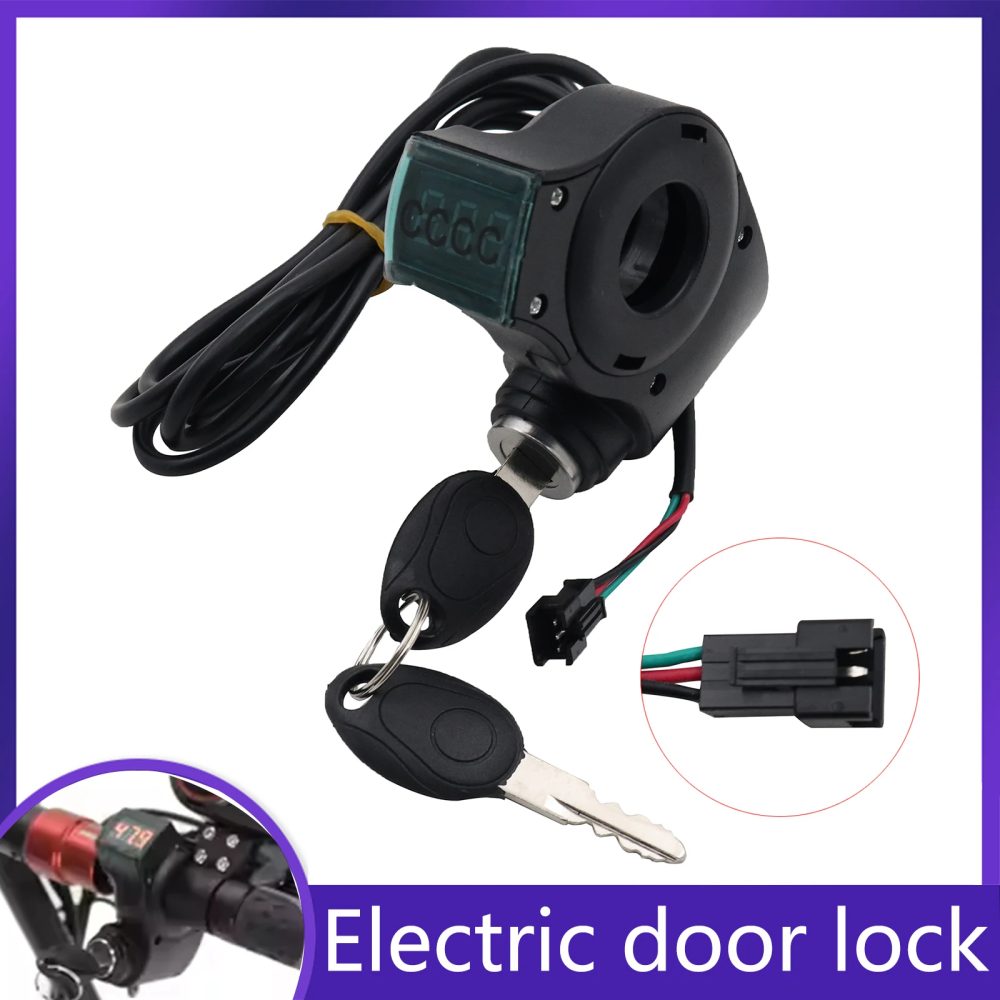 Digitalanzeige Voltmeter mit Schloss Universal für ZERO X8/X9/X10/11X Elektrofahrrad Roller Zündschlüssel Power Key Lock Teile