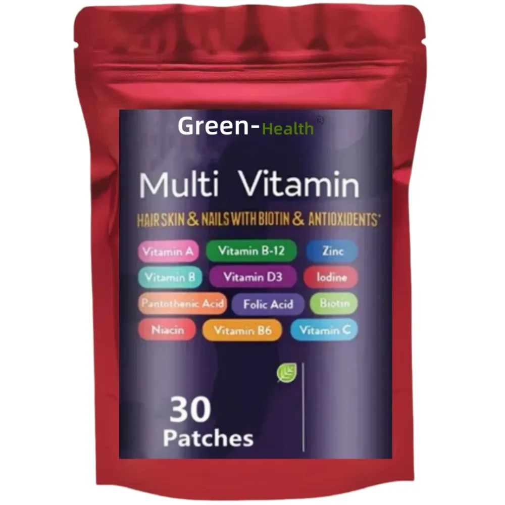 Multivitamin-Pflaster ? verpackt mit Vitaminen und Mineralien, steigert die Energie, unterstützt das Immunsystem, bietet antioxidative Vorteile.