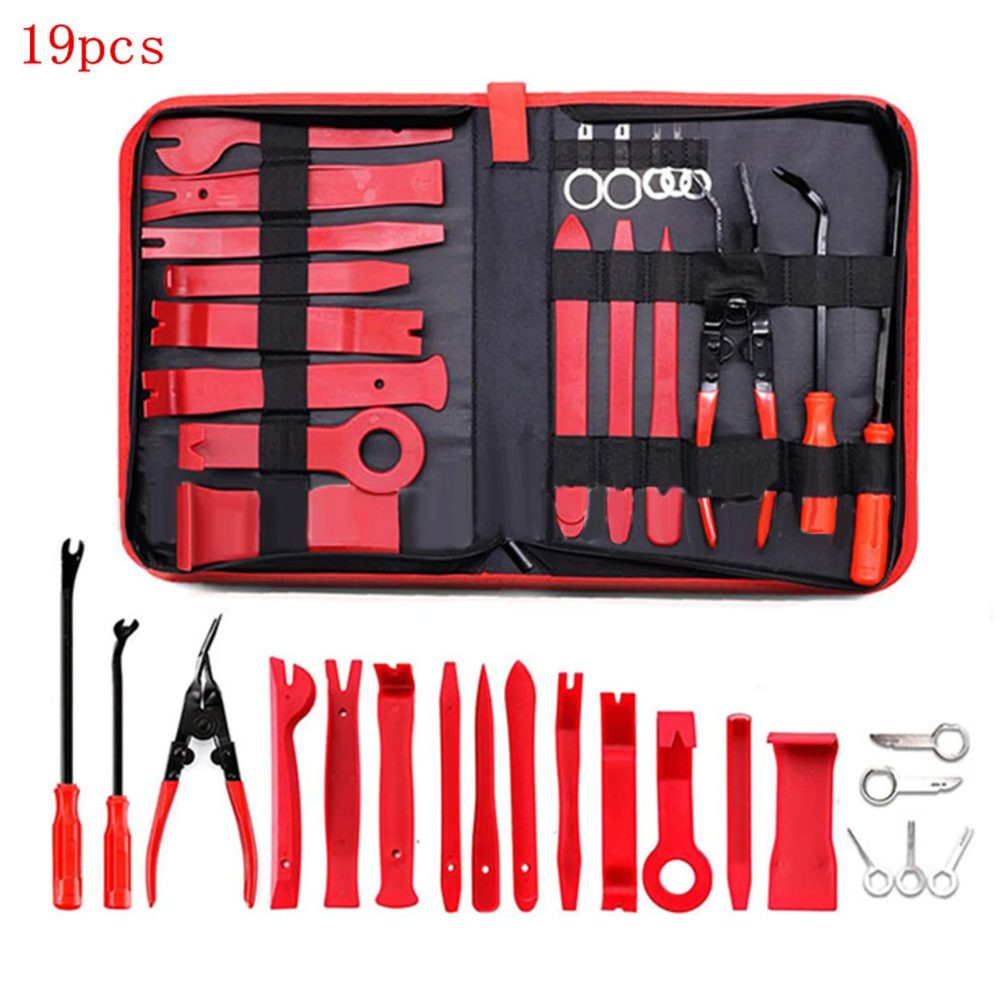 Auto-Trimm-Entfernungs werkzeug Auto-Trimm-Puller-Tool-Kit Steg-Tools-Set für Trimm-Clip-Zangen Befestigungs-Entferner Hebel-Handwerkzeug-Kit