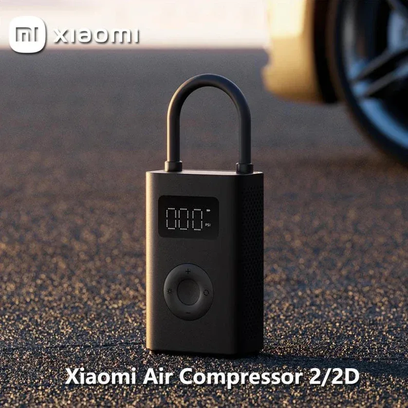 Xiaomi Mijia Tragbarer Luftkompressor 2/2D Digitaler Reifenfüller Elektrische Luftpumpe für Auto Motorräder Fahrräder