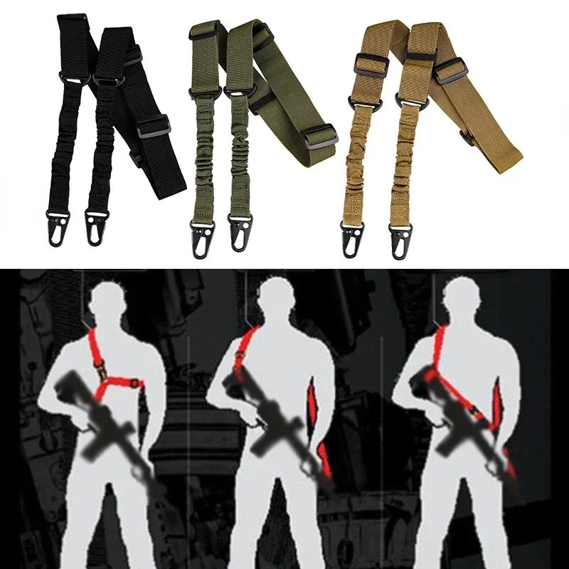 Taktische Zwei Punkte Sling Schulter Gurt Armee Langlebig Nylon Gewehr Gürtel Heavy Duty Sling für Outdoor Jagd Sport Zubehör