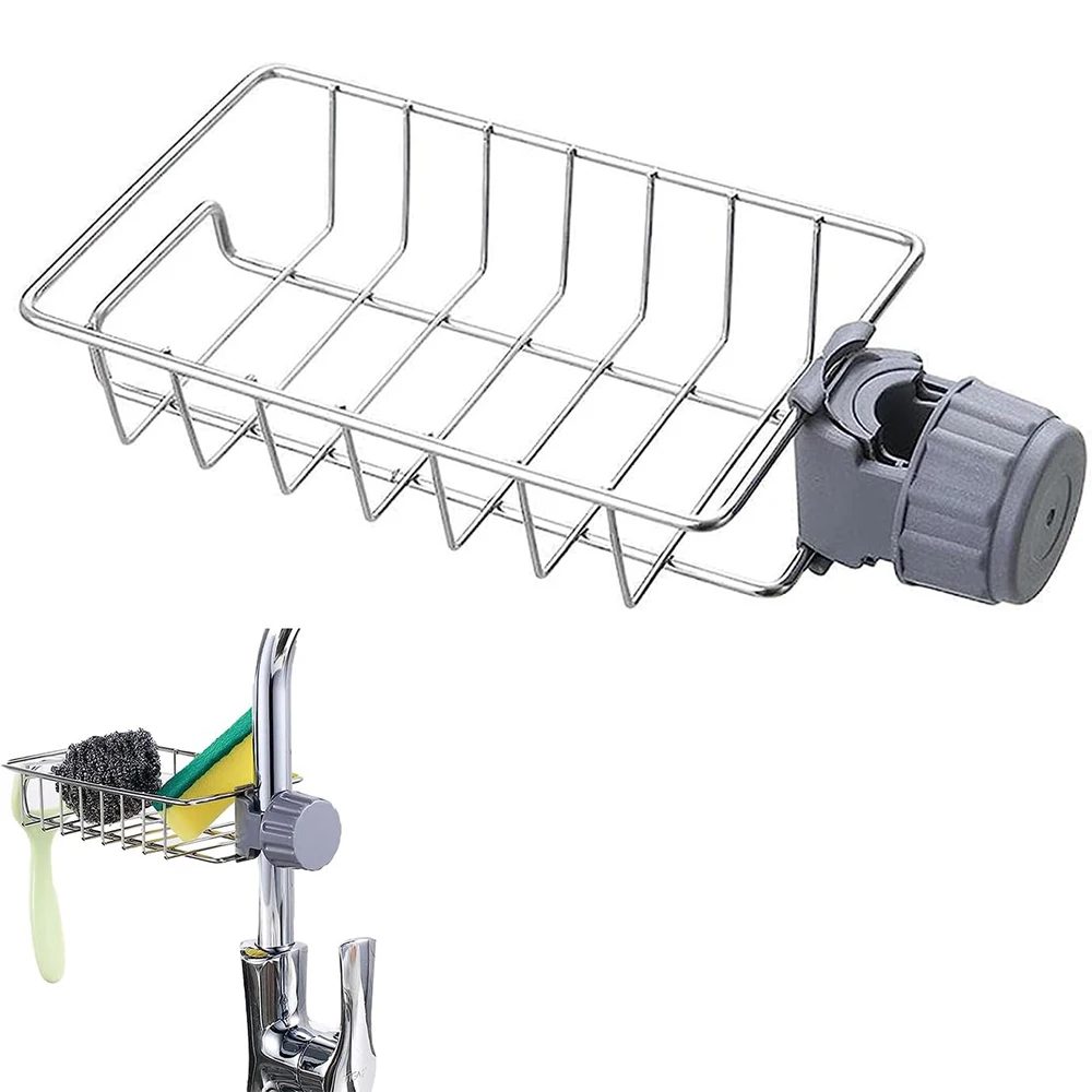 Küche Waschbecken Abfluss Rack Schwamm Lagerung Flexible Wasserhahn Halter Seife Abtropffläche Handtuch Rack Regal Organizer Küche Zubehör