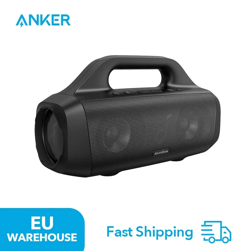 Anker Soundcore Motion Boom Outdoor-Bluetooth-Lautsprecher mit Titan-Audio-Treibern, BassUp-Technologie, IPX7-Wasserschutz, 24-S