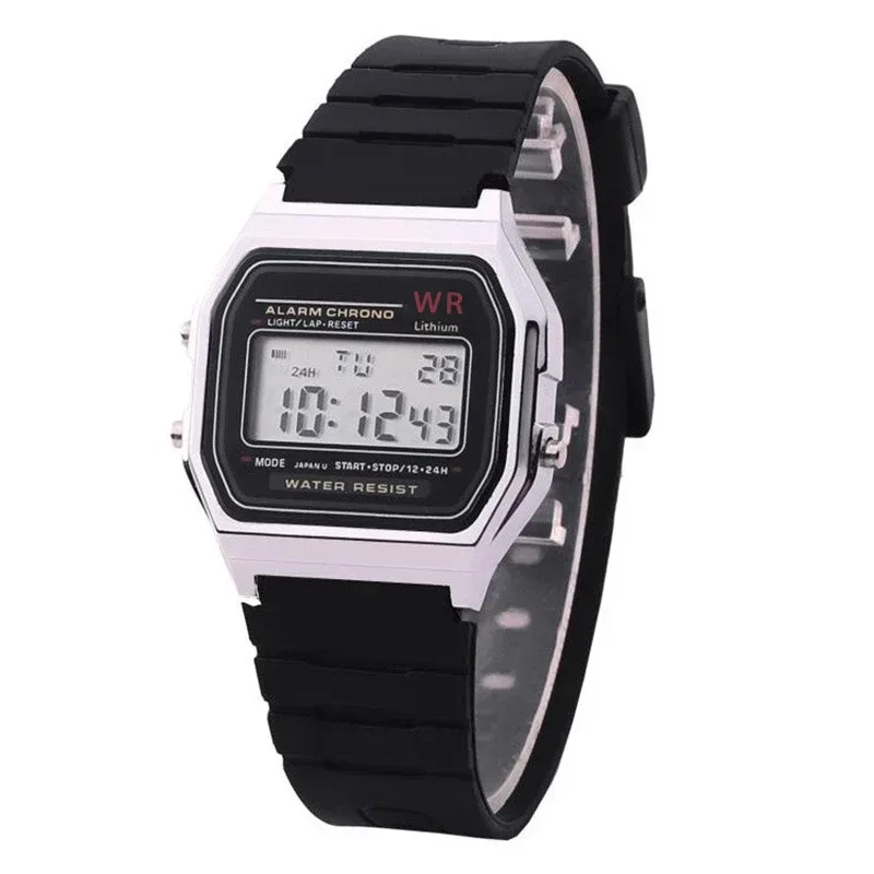 Mode Elektronische Frauen Uhren Männer Rose Gold Kautschukband LED Digital Armbanduhr Damen Mädchen Sport Uhr Relogio feminino