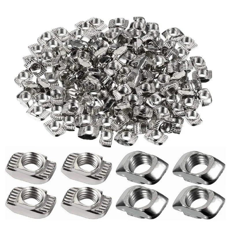 50 teile/los M3 M4 M5 für 20 Serie Slot T-mutter Schiebe T Mutter Hammer Drop In Mutter Befestigen stecker 2020 EU Aluminium Extrusion Profil