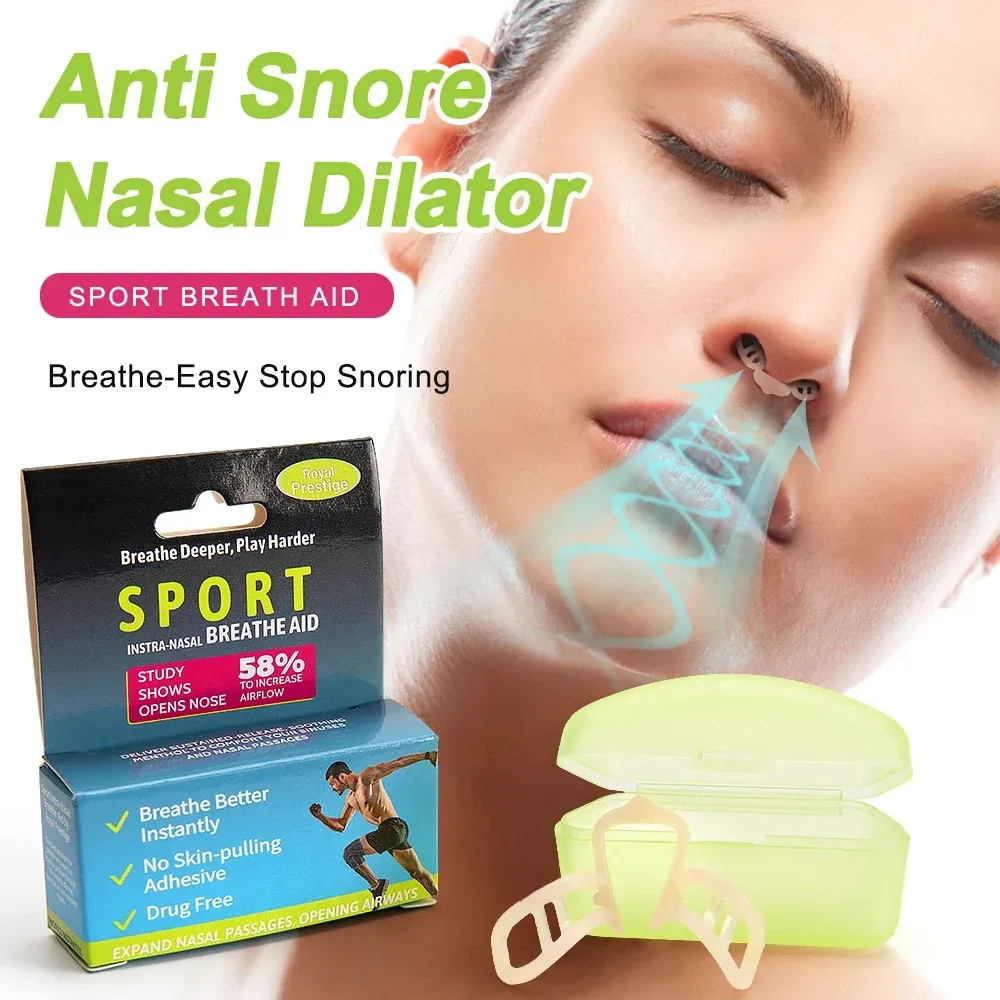 Anti-Schnarch-Nasen dilatator aufhören zu schnarchen Silikon-Nasen clip Sport Easy Breath Nasen clip Stop Schnarchen Hilfs gerät verbessern das Schlafen