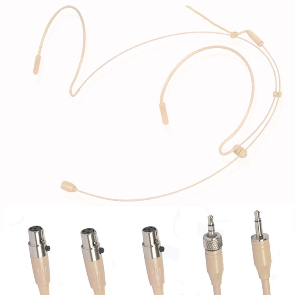 Doppel-Ohrbügel Headset Mikrofon Headworn Omnidirektionale Kondensator Patrone Mikrofon Für Sennheiser Für Shure Wireless