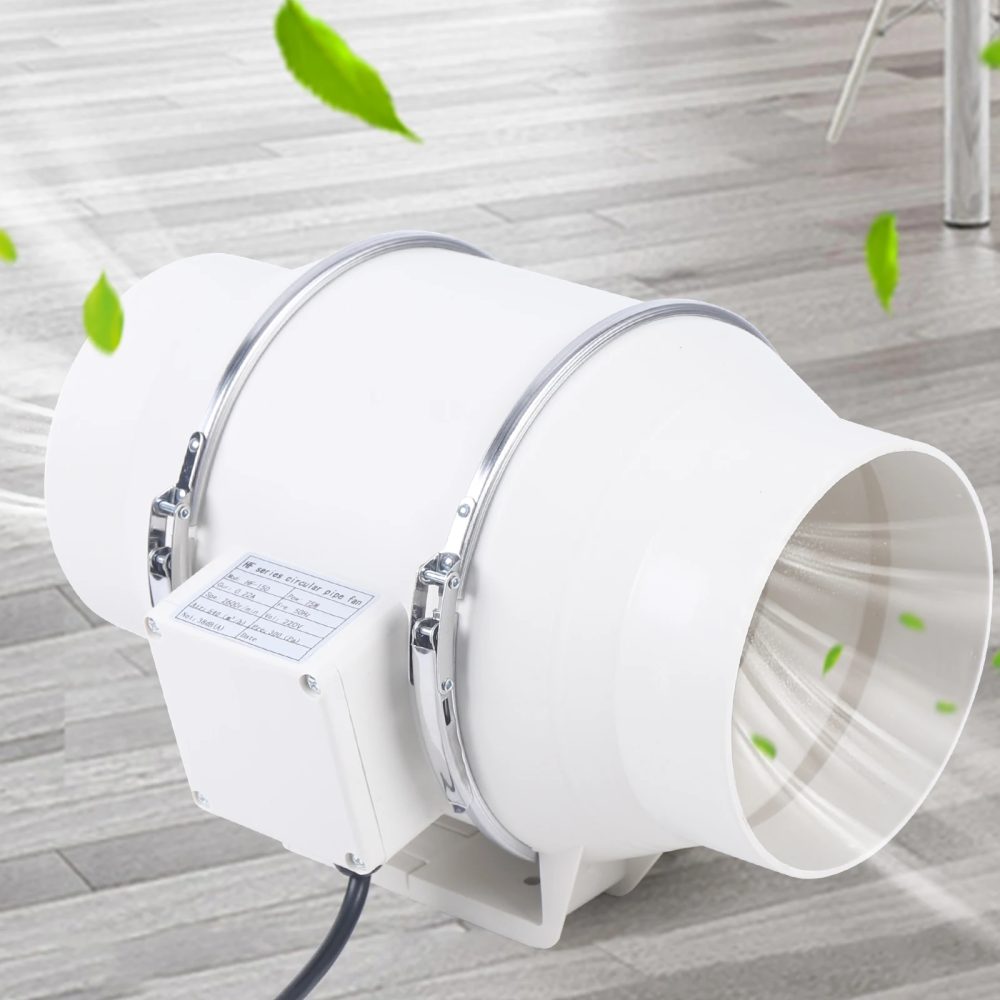 100 mm / 150 mm / 200 mm Rohrventilator, Gebläse, Badezimmer, Küche, Abluftgebläse