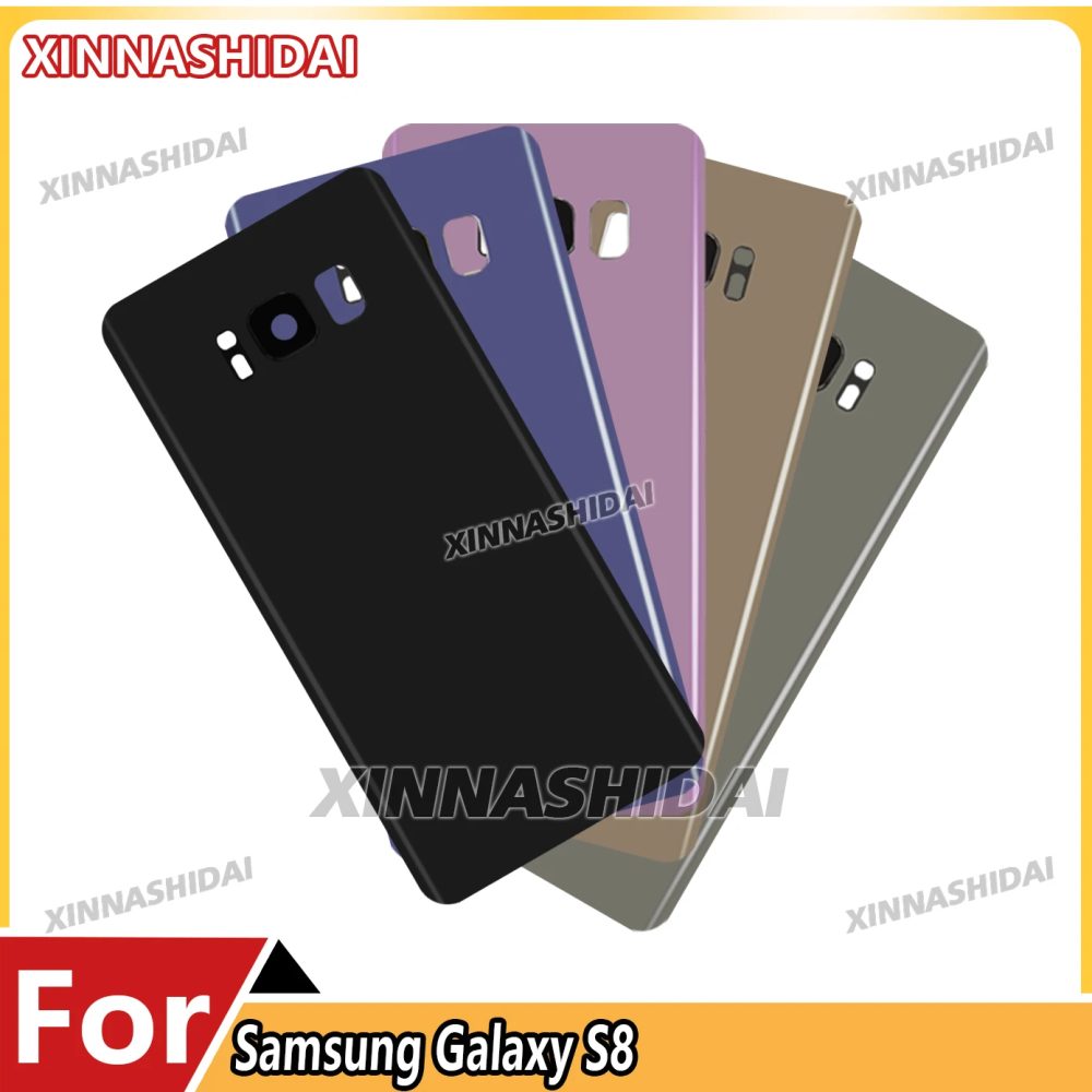 Neues Glasgehäuse für Samsung Galaxy S8 Rückseite Akkudeckel Rückwärtige Abdeckung Gehäuse-Panel Ersatzteil