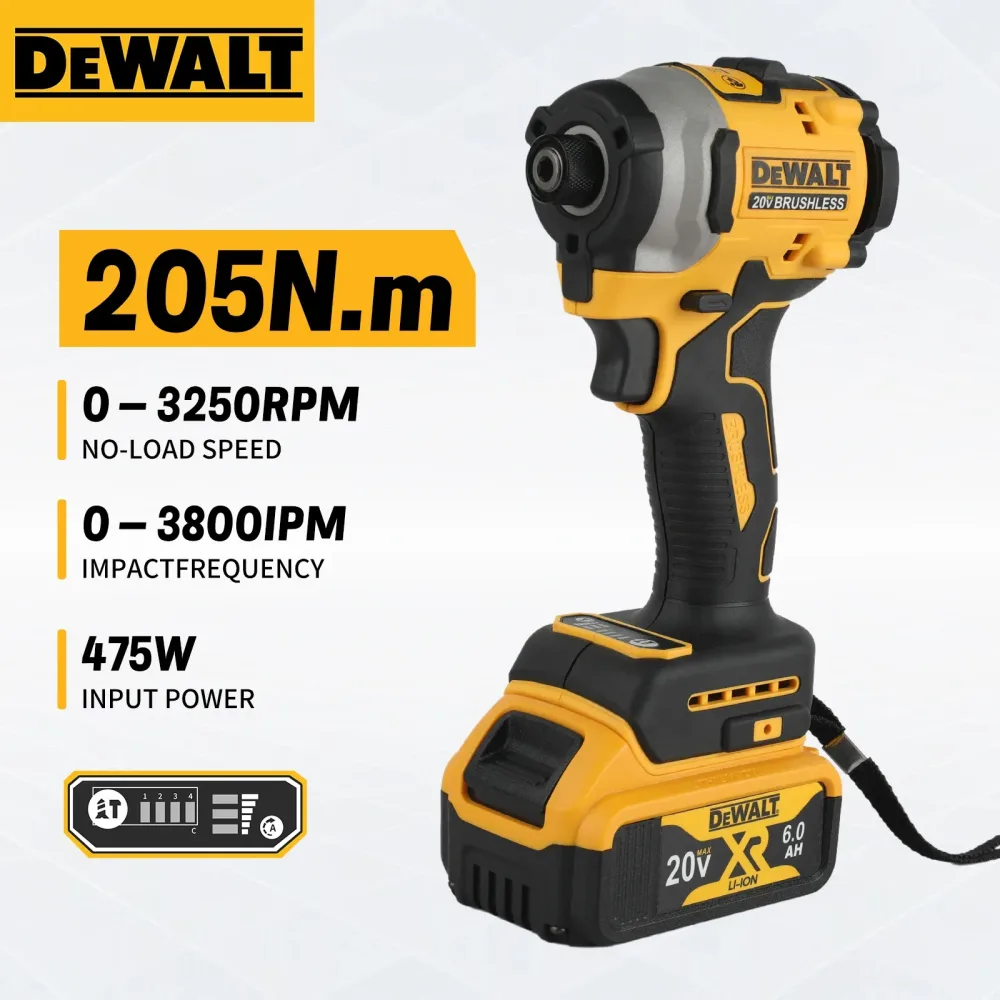 DeWalt DCF850 Bürstenloser 20-V-Lithium-Ionen-Schraubendreher, Bohrer und Auto-Reparatur-Elektrowerkzeug (keine Batterie)