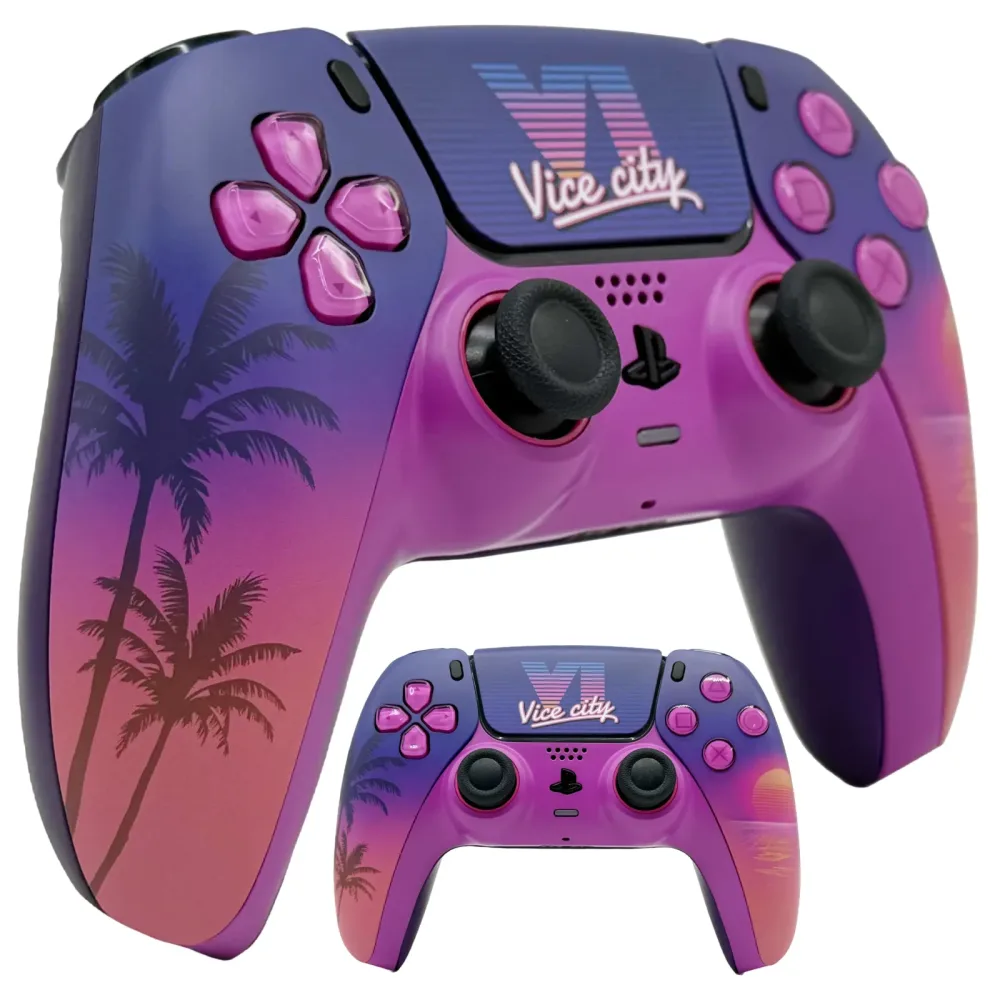 Sunset City PS5 Controller-Gehäuse mit Touchpad für DualSense Controller, Ersatz für BDM-010 bis BDM-060