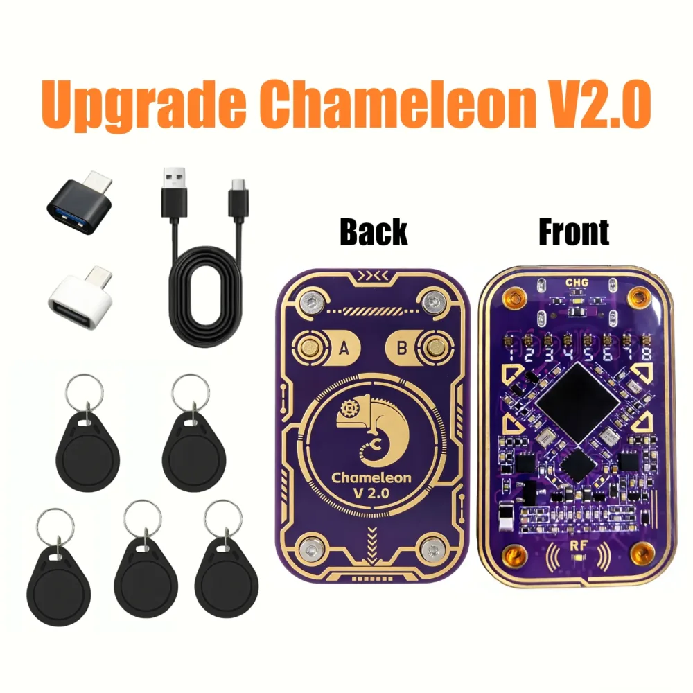 Neuer Chameleon Ultra Kontaktloser Smart-Card-Emulator Kompatibel mit Lila NFC Lese- und Schreibgerät RFID Smart-Chip-ID-IC-Leser Tag-Kopierer