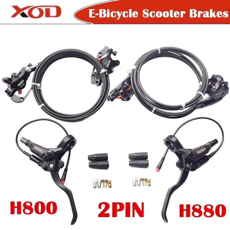 XOD Elektrofahrrad-Rollerbremsen XD-H800 / XD-H880 1350 mm 2000 mm wasserdichte 2-polige Abschaltbremse