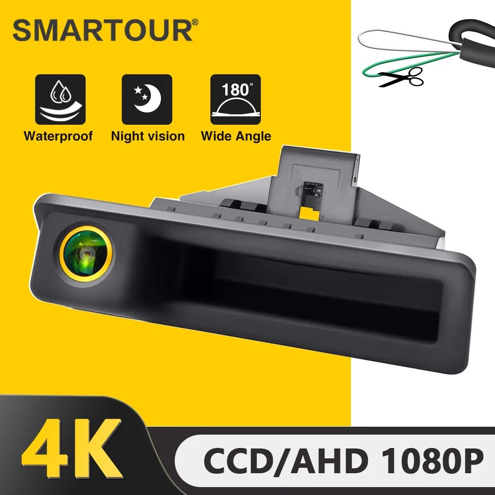 Fahrzeug AHD 1080P Reverse Backup Stamm Griff Kamera Für BMW E60 E39 E90 E82 E61 X1 E84 X5 E70 E92 E91 3/5 Serie E88 E93 X6 Auto
