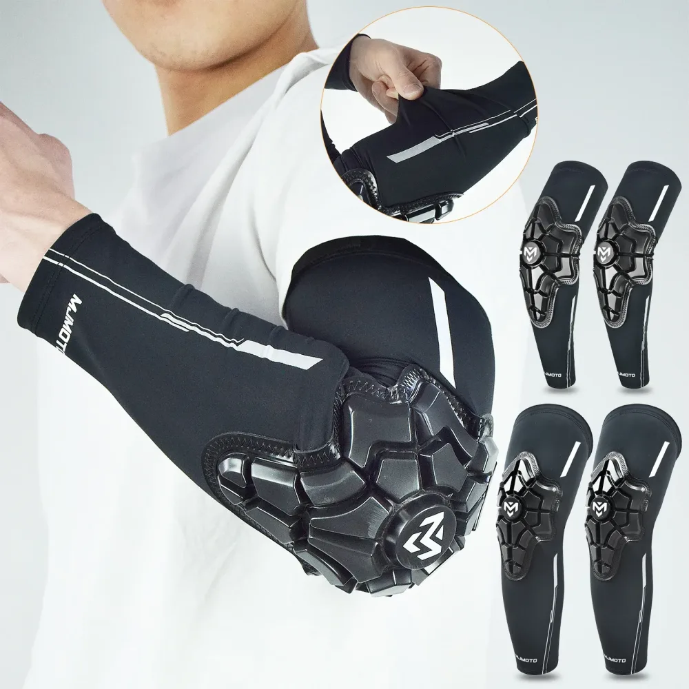 Sommer-Eisseide-Motocross-Ellbogen- und Knieschützer mit Aufprallschutz für DH MX MTB Dirt Bike, Fahrrad und Motorrad ? Set