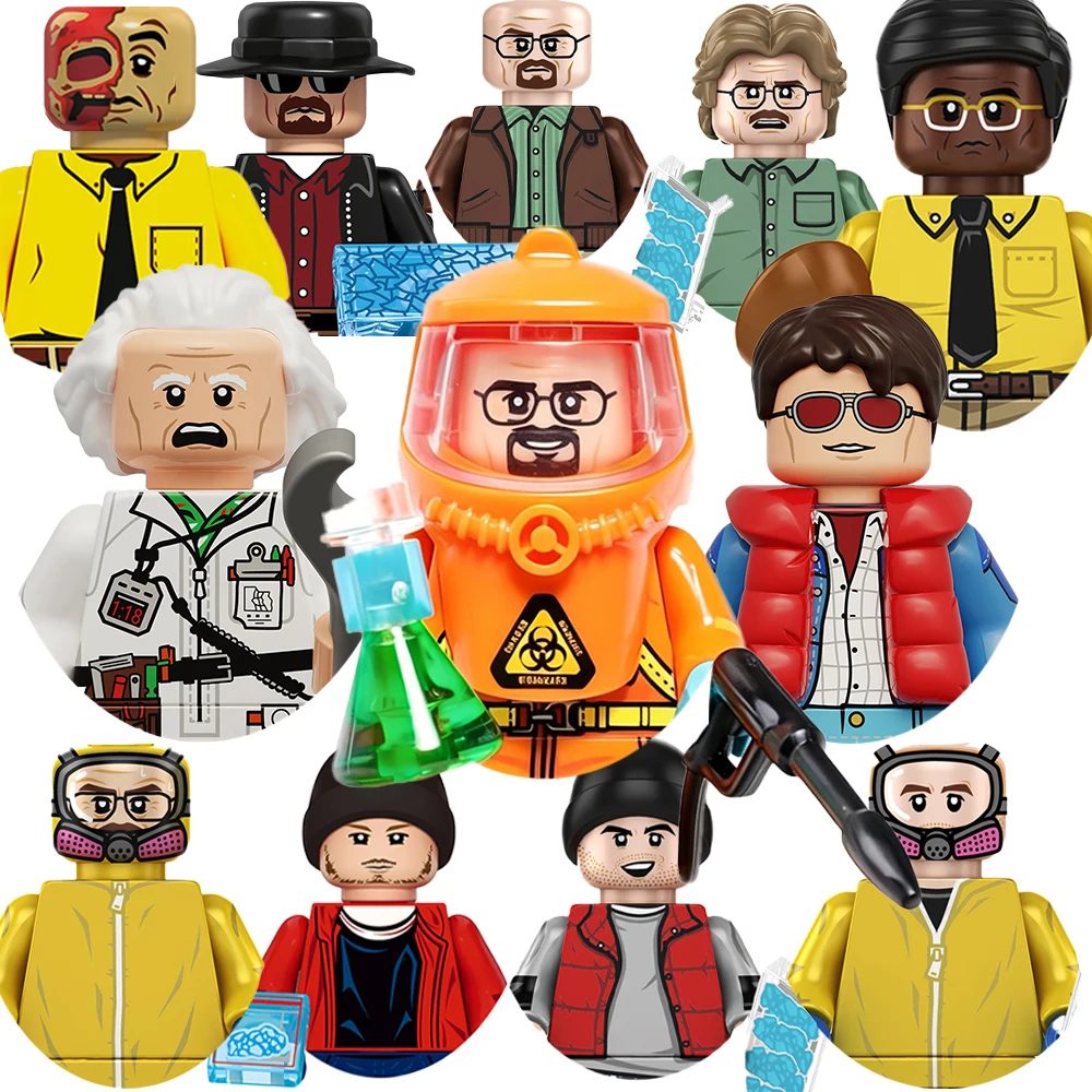 2026 Bricks Mini-Actionfiguren Neue Bausteine Zurück in die Zukunft John Wick Bauklötze für Partys