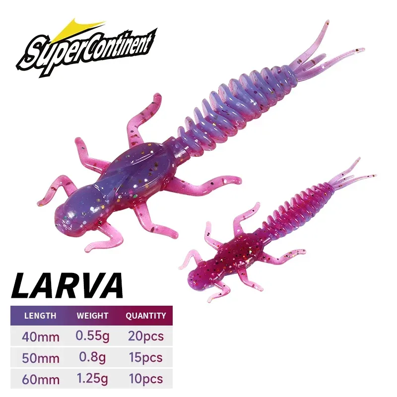 2019 neue Erreichen Weiche Köder Weiche Kunststoff Köder Larve 6 cm/5 cm Schwimmende Süßwasser Swimbaits Silikon Weichen Köder wurm Für Angeln